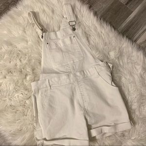 White Overalls Gap Old Navy
